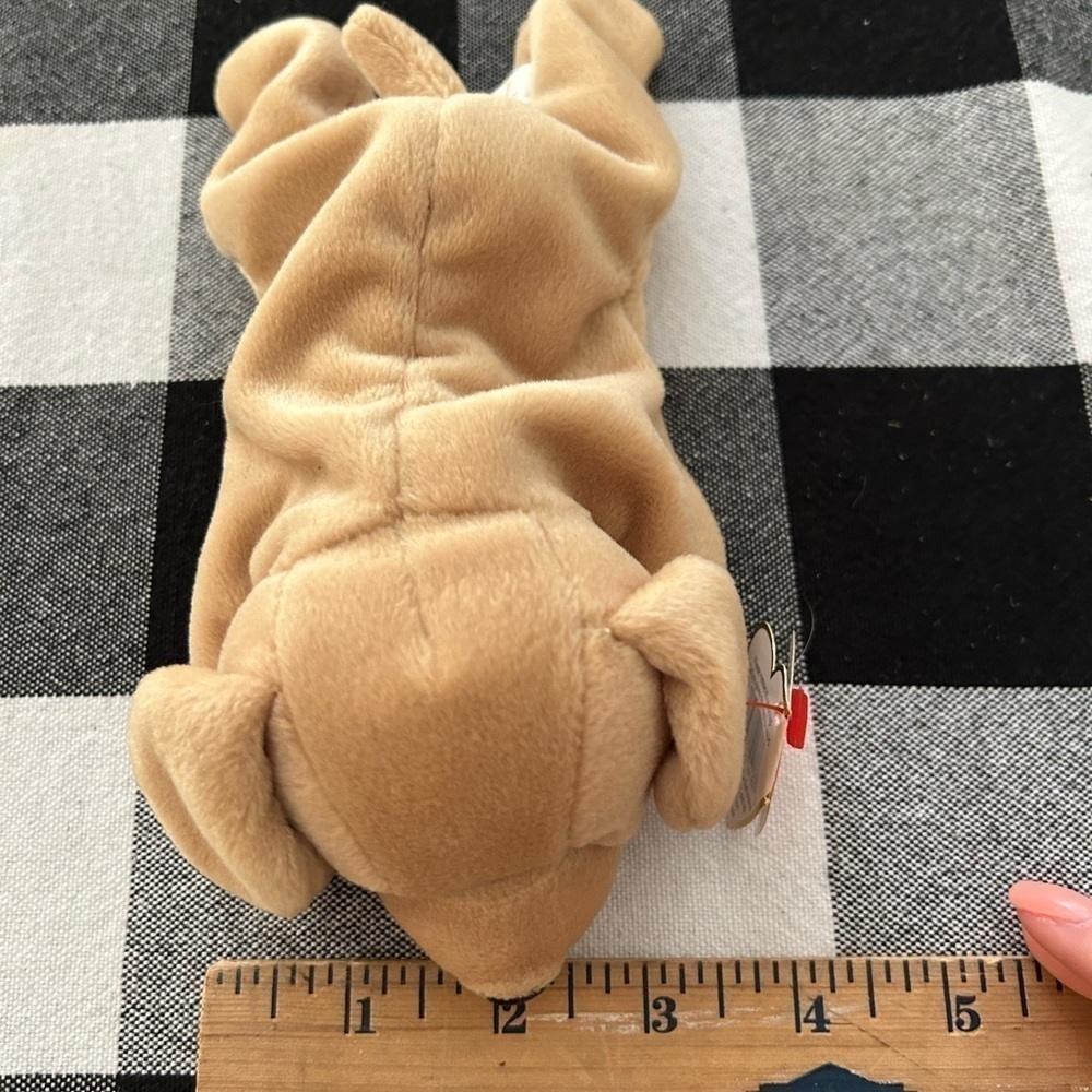 TY beanie babies fetch born 1997 brown puppy dog - Picture 3 of 13